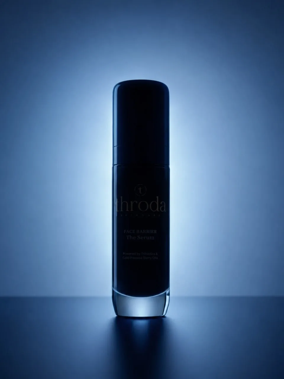 The Face Barrier Serum in blue light